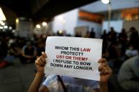 Thai protesters demand the release of activist leaders, in Bangkok