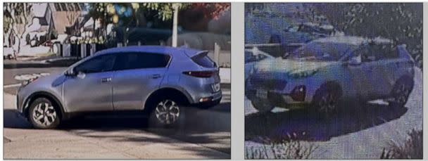 PHOTO: Police said they are looking for this gray SUV in connection with an alleged armed robbery of two French Bulldogs in Los Angeles. (Los Angeles Police Department)