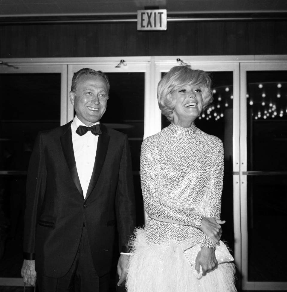 Channing and then-husband Charles Lowe attend a party in Los Angeles.