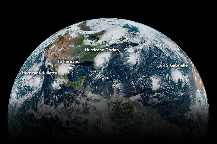 cyclones hurricanes satellite