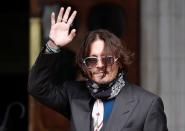 Actor Johnny Depp at the High Court in London