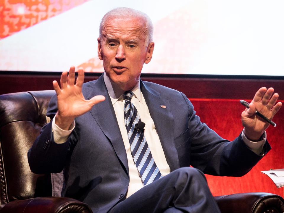 Former Vice President Joe Biden speaks at Vanderbilt