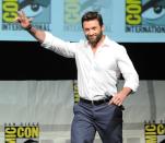 <p>No <em>Wolverine</em> facial hair here. Hugh keeps it nice and well-kept.</p>