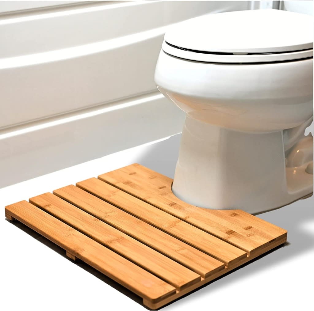 Z Pirates Bamboo Bath Mat for Toilet