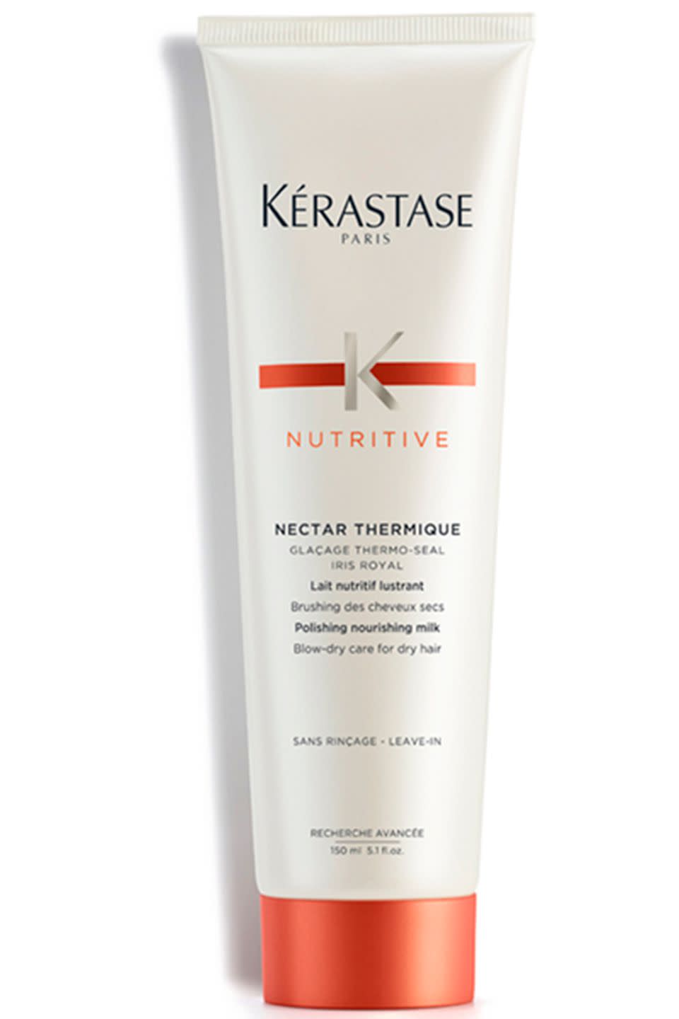 <p><strong>Best for: Dry to <em>very</em> dry hair</strong></p><p>Kérastase Nutritive Nectar Thermique has been specifically designed for Sahara-dry locks. The moisturising formula works like a big drink of water for brittle lengths. Run a dollop through the mid-lengths to ends and it'll keep those frustrating split ends from settling in. </p><p><strong>Price</strong>: £17.85</p><p><a class="link " href="https://www.lookfantastic.com/kerastase-nutritive-nectar-thermique-150ml/11258176.html" rel="nofollow noopener" target="_blank" data-ylk="slk:buy now;elm:context_link;itc:0;sec:content-canvas">buy now</a><br></p>