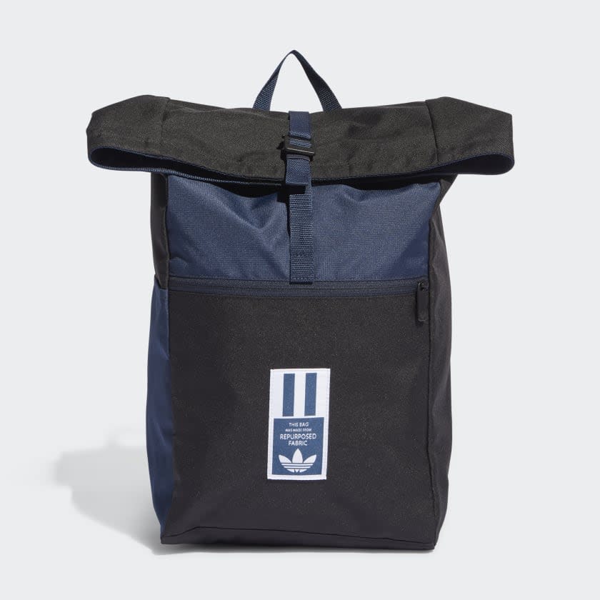 Adicolor Reprocessed Classic Roll-Top Backpack. Image via Adidas.