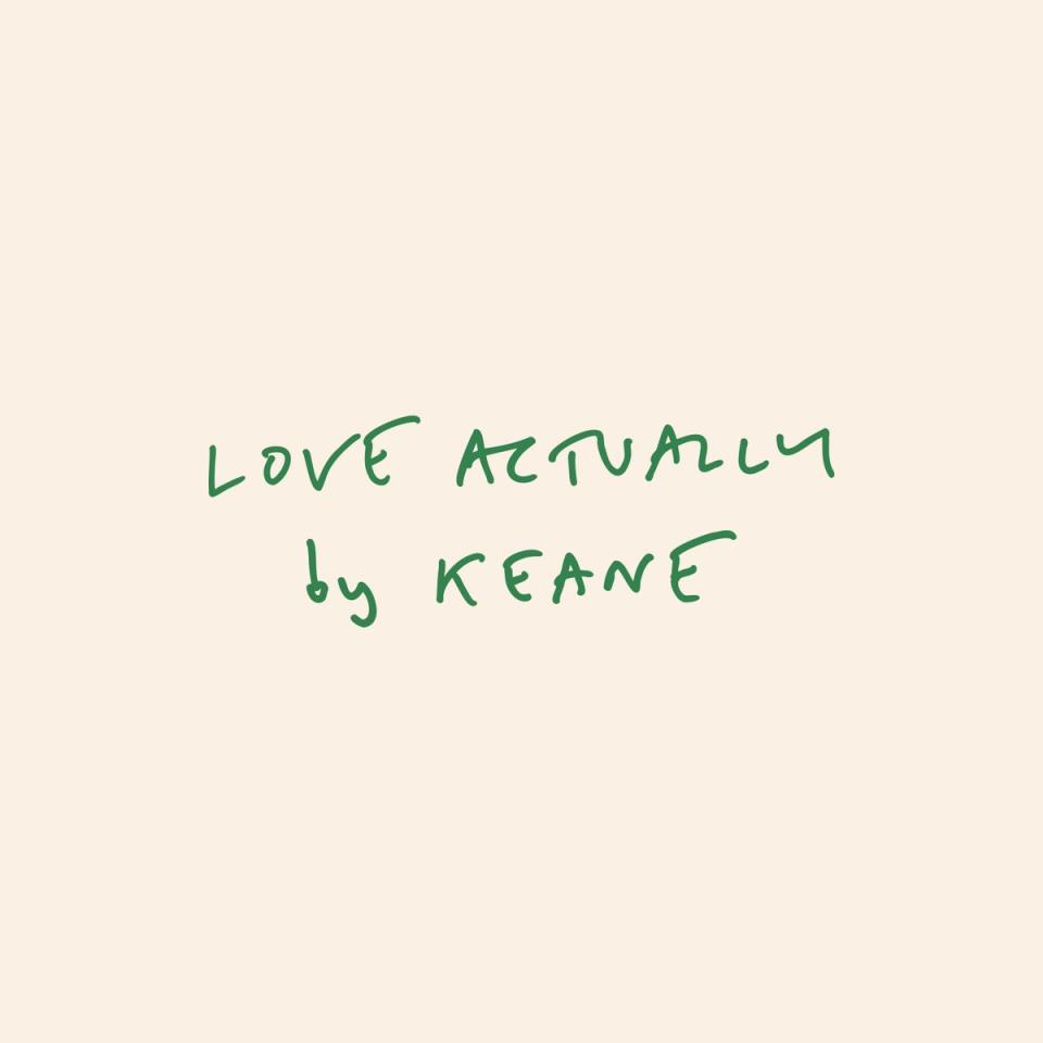 Cover art for Keane’s single, ‘Love Actually' (Press)