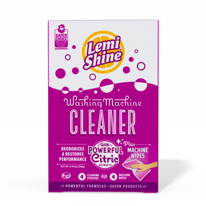 Lemi Shine Washing Machine Cleaner Plus Machine Wipes, 8 count