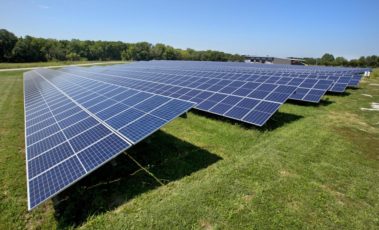 Shawnee County Commission signed off on a new Evergy solar farm in North Topeka. This solar array was built and operated by Evergy in Baldwin City.