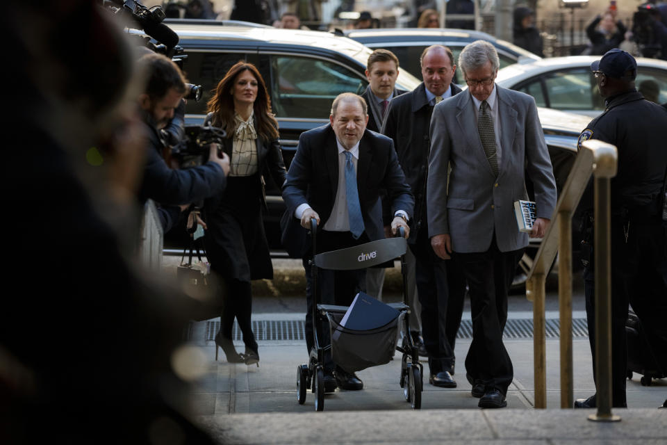 Harvey Weinstein llega a la Corte Suprema de Estados Unidos en Manhattan, la mañana del lunes 24 de febrero de 2020. (Anna Watts/The New York Times)