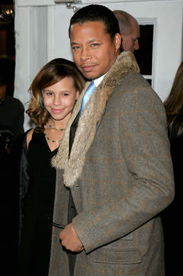 Terrence Howard and daughter, Aubrey Howard at the New York Premiere of DreamWorks Pictures' and Paramount Pictures' Dreamgirls