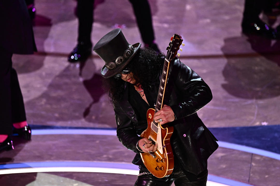 British-US musician Slash performs 