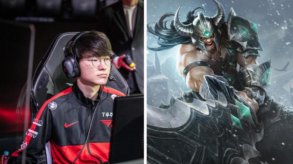 Tryndamere is Faker's 70th Champion in the LCK, and 74th Champion in his entire career. Photo: Riot Games; League of Legends Korea Championship (LCK)