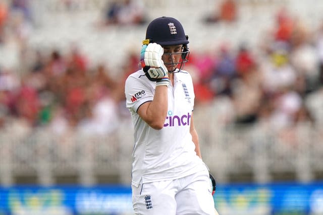 Nat Sciver-Brunt was out for 78 (Tim Goode/PA)