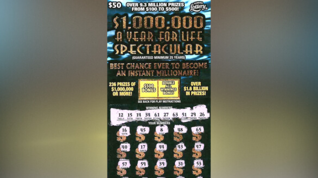 Tampa man wins $1 million prize on $50 scratch-off