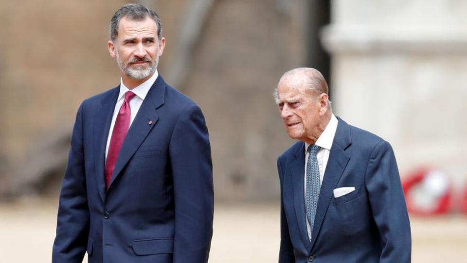 Felipe VI y el príncipe Felipe