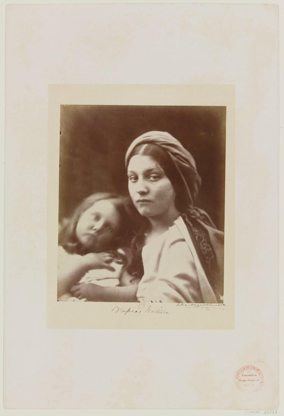 Julia Margaret Cameron, « Lucia », 1864, tirage albuminé. Bibliothèque nationale de France (BnF)