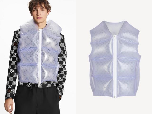 Louis Vuitton Men's Inflatable Zip Up Gilet Monogram PVC