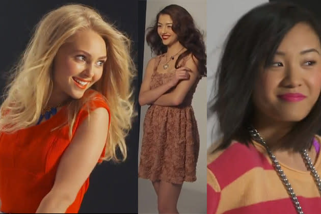 "The Carrie Diaries"-Heldinnen von links: Anna Sophia Robb, Katie Finlay und Ellen Wong (Screenshot: cambio.com)
