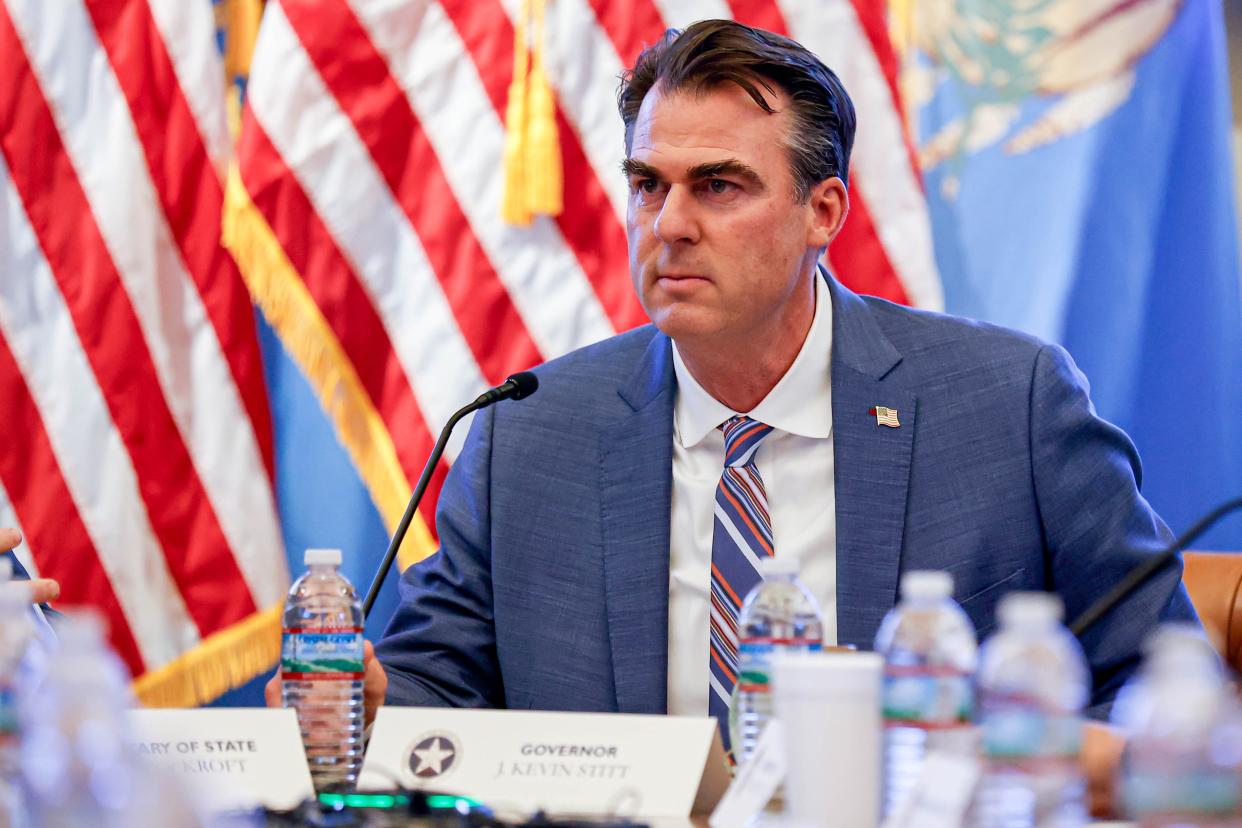 Gov. Kevin Stitt said he intended for his executive order on diversity, equity and inclusion to stop programs from being “based on race.”