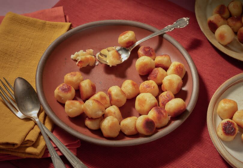 Julia Turner Family's potato balls recipe, cooked at the LAT Kitchen Studio.