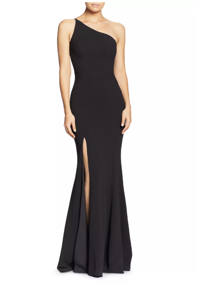 Dress the Population Amy One-Shoulder Gown. (Photo: Bloomingdale's)