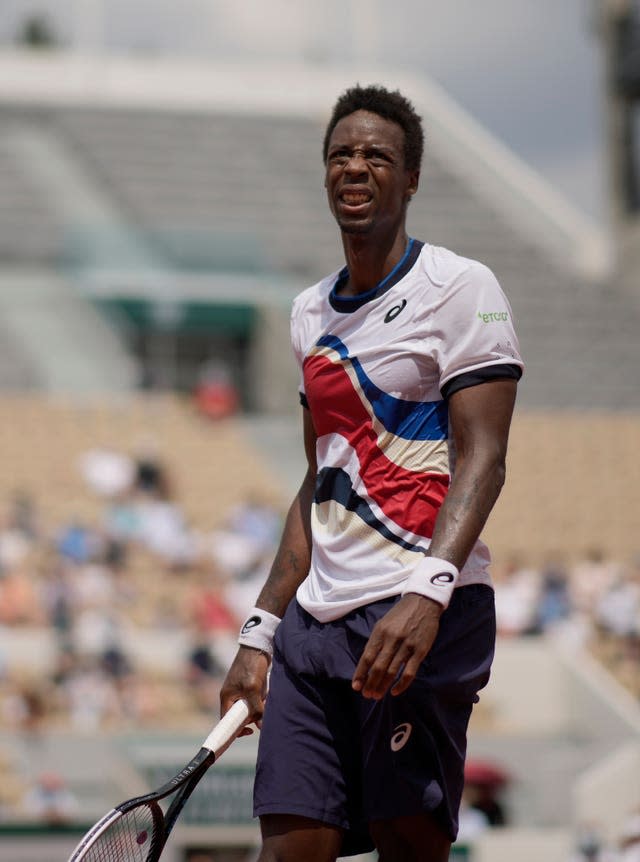 Gael Monfils was among the French players to depart the tournament on Thursday
