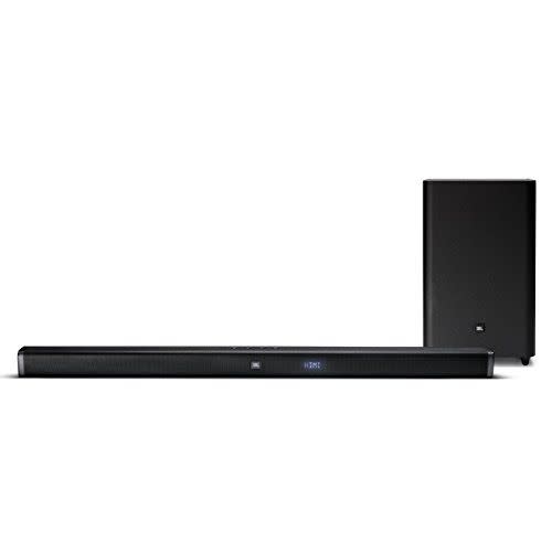 6) JBL 2.1 Channel Soundbar with Wireless Subwoofer