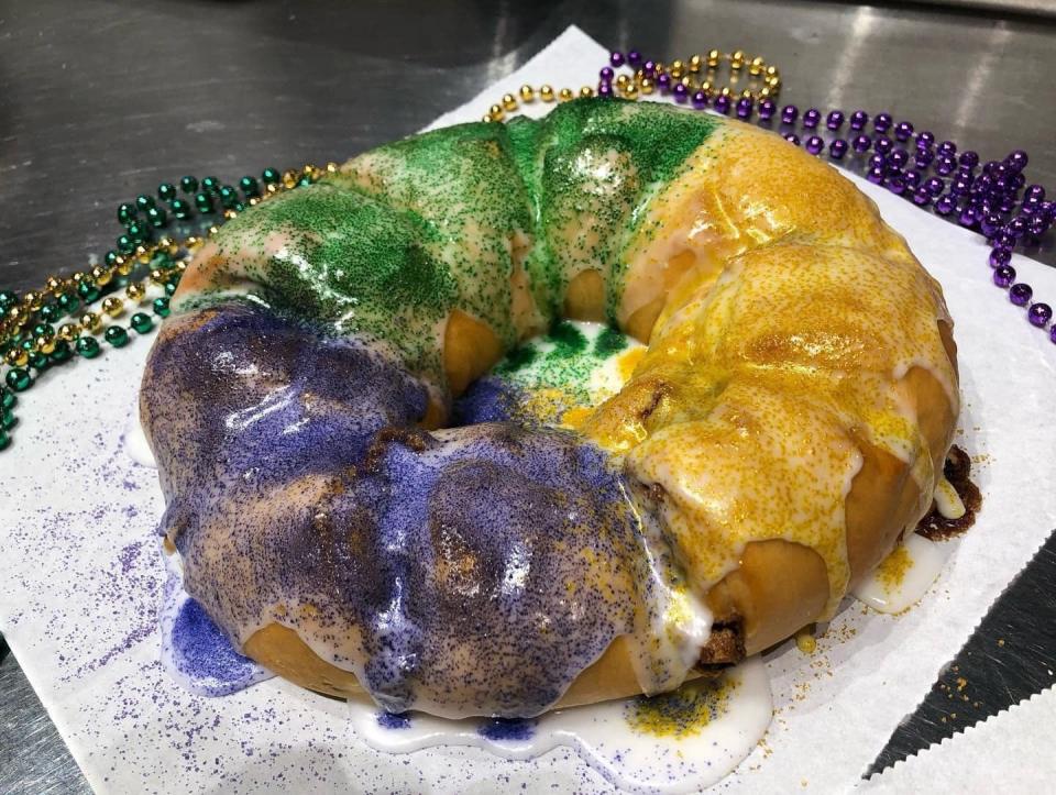 Be Happy Pie Company is now taking orders for 10-inch king cakes through Feb. 21.