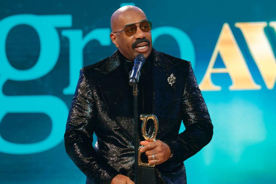 Steve Harvey Pays Emotional Tribute To His Wife Marjorie At Thegrio Awards