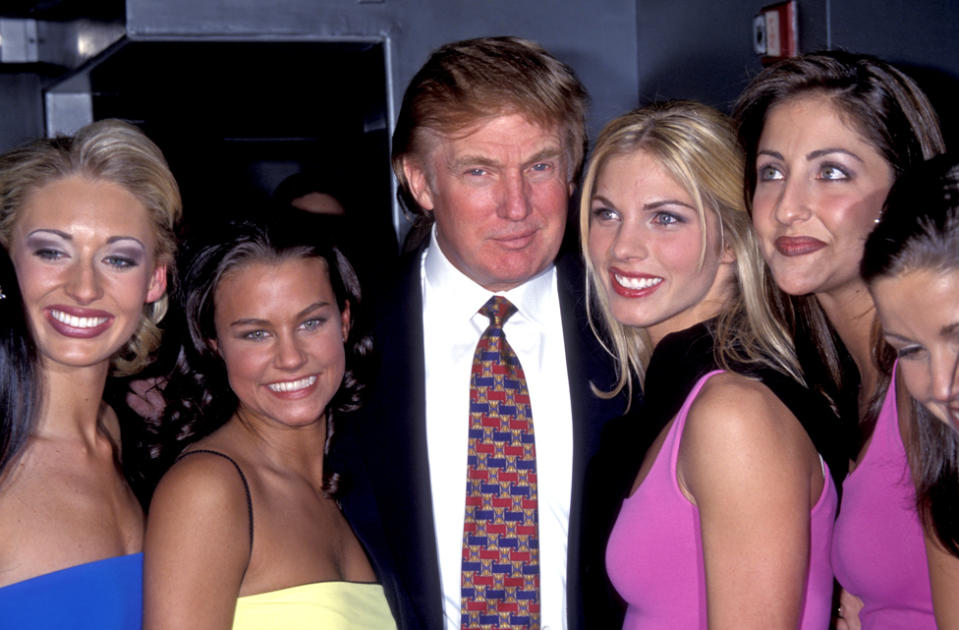 特朗普與美國小姐和美國少女選美參加者