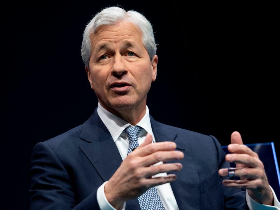 JPMorgan Chase & Co. CEO Jamie Dimon speaks during the Business Roundtable CEO Innovation Summit in Washington, DC on December 6, 2018.