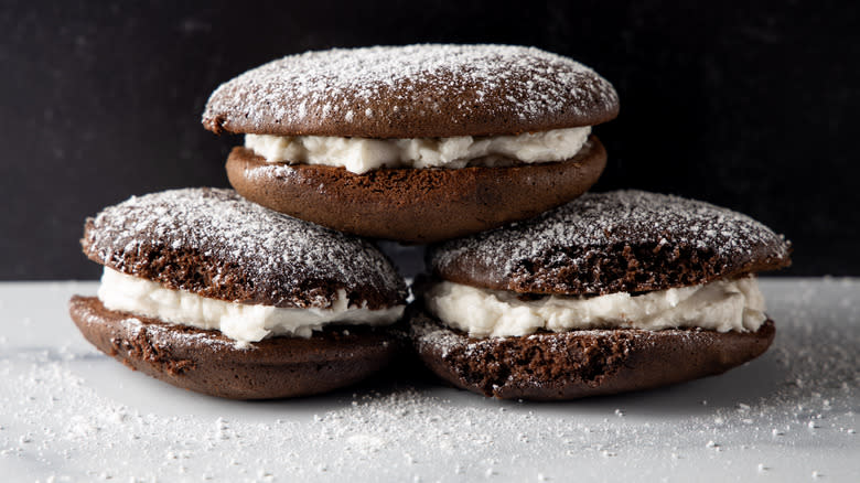 three whoopie pies