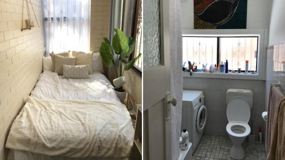 tiny closet advertised for $195 per week in Bondi