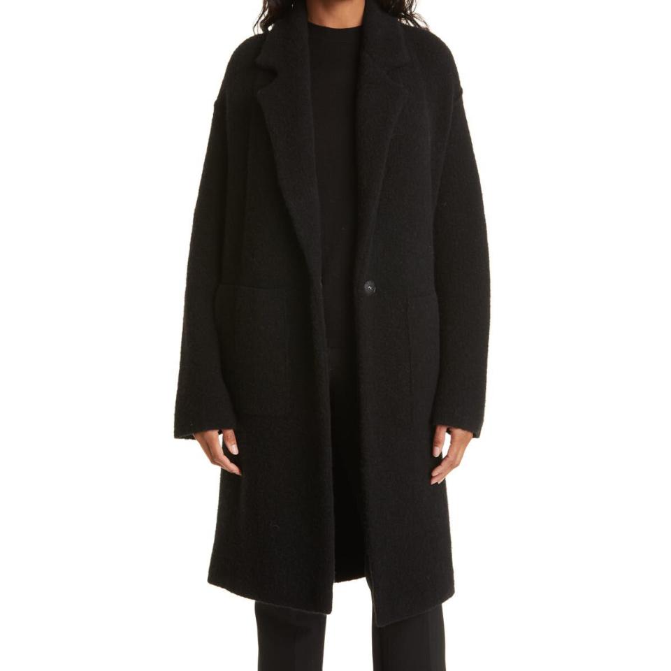 Vince Merino Wool Blend Longline Cardigan