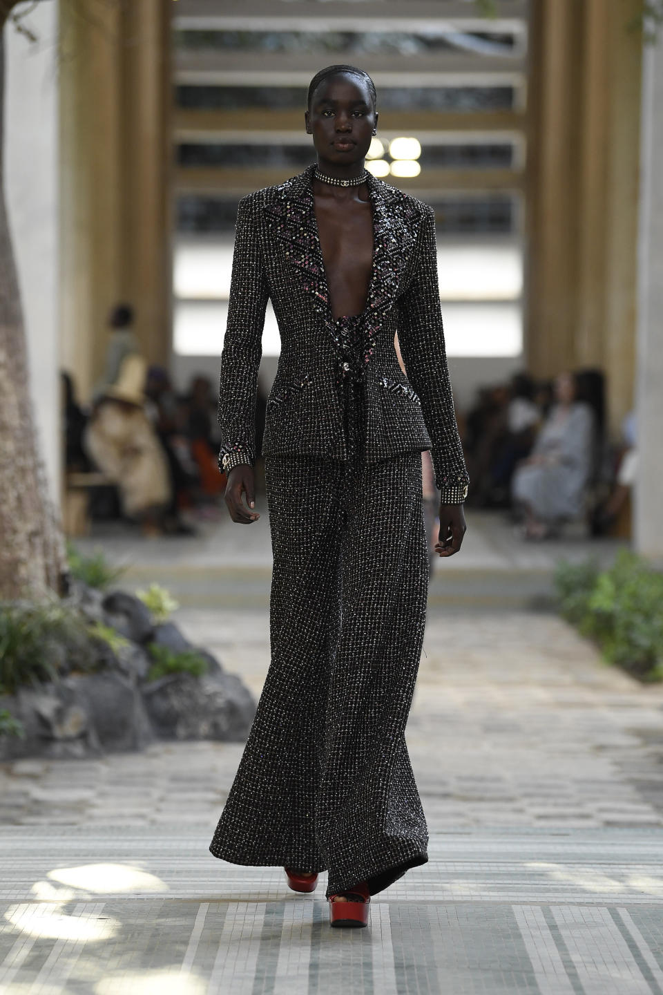 A look from the Chanel Métiers d'Art show