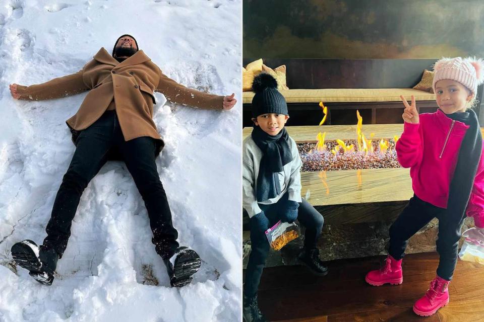 <p>John Legend/Instagram</p> John Legend hangs out with kids Miles and Luna in Utah while mom Chrissy Teigen appeared at the Sundance Film Festival.