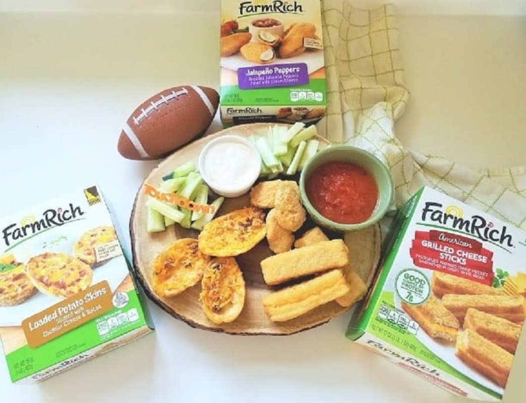 <p>Moore or Less Cooking</p><p>Grilled Cheese Sticks, Jalapeño Peppers and Loaded Potato Skins will be a touchdown at your home-gating parties and the big game!</p><p><strong>Get the recipe: </strong><a href="https://mooreorlesscooking.com/easy-football-snacks/" rel="nofollow noopener" target="_blank" data-ylk="slk:Easy Football Snacks;elm:context_link;itc:0;sec:content-canvas" class="link rapid-noclick-resp"><strong>Easy Football Snacks</strong></a></p>