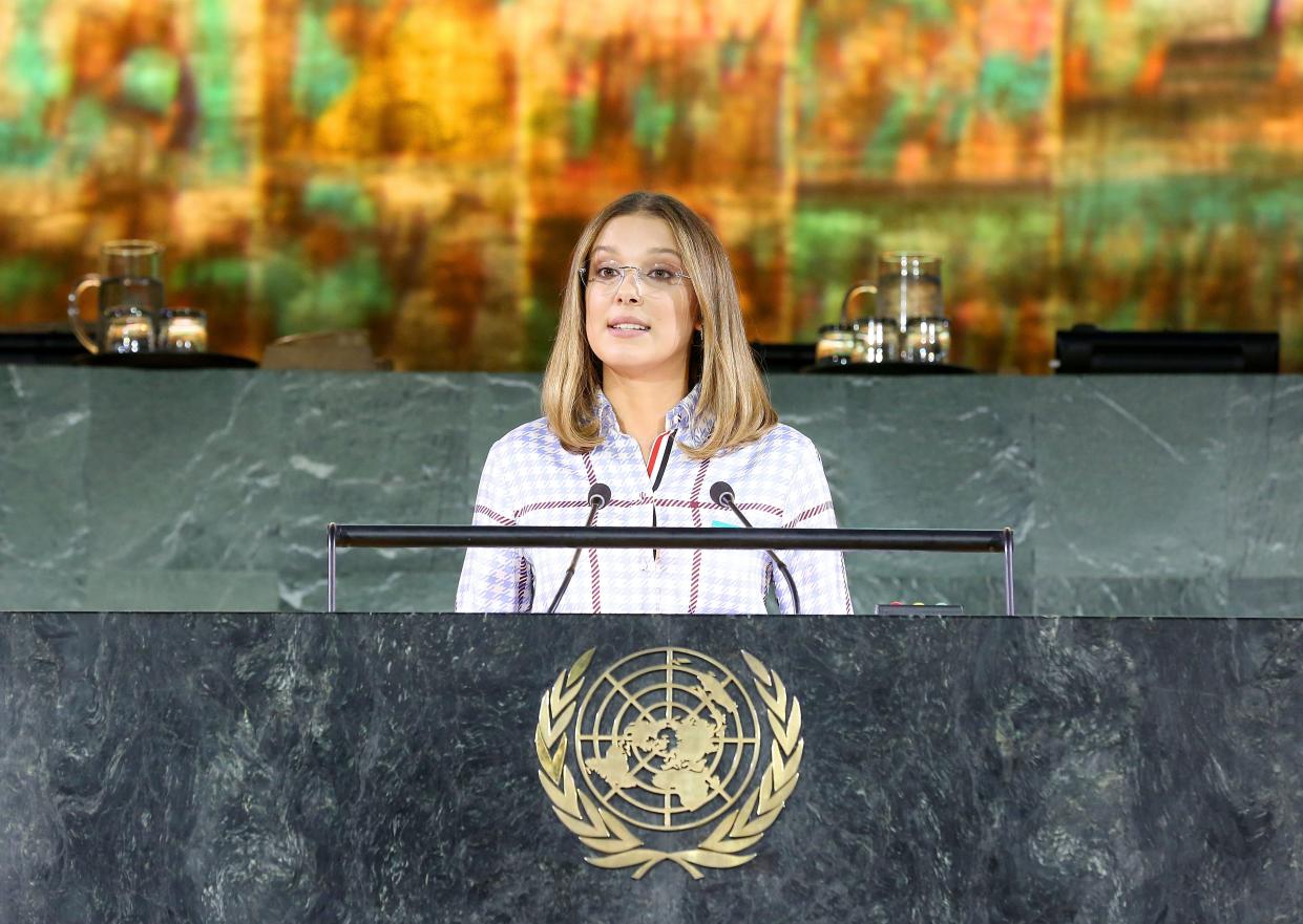 Millie Bobby Brown at the UN