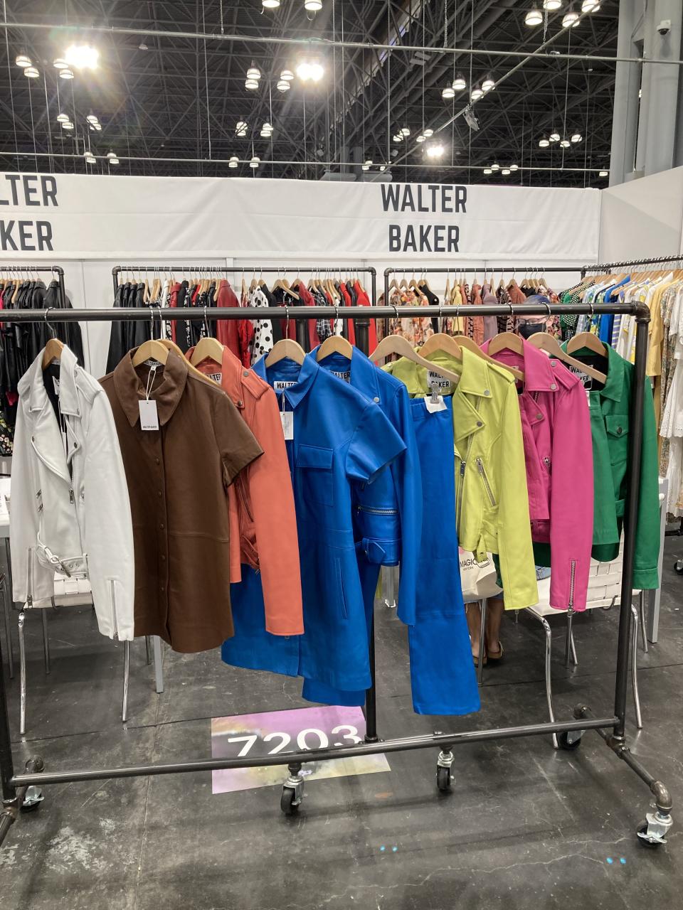 Walter Baker’s moto jacket in a variety of colors, among other looks.