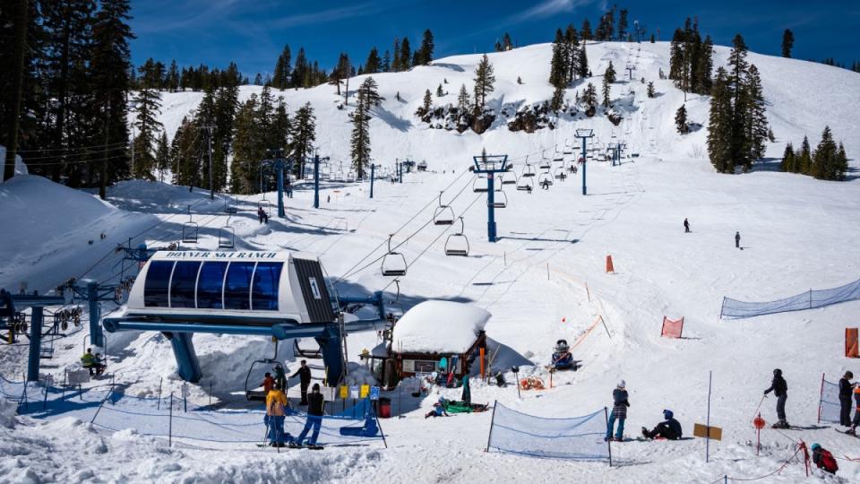 Contrary to popular belief, not every ski area is over-crowded. Take Donner Ski Ranch, CA for example. Image taken Sunday, March 17, 2019.<p><a href="https://www.shutterstock.com/image-photo/norden-caus-march-17-2019-photo-1527587120" rel="nofollow noopener" target="_blank" data-ylk="slk:Photo: Chris Allan/Shutterstock;elm:context_link;itc:0;sec:content-canvas" class="link ">Photo: Chris Allan/Shutterstock</a></p>