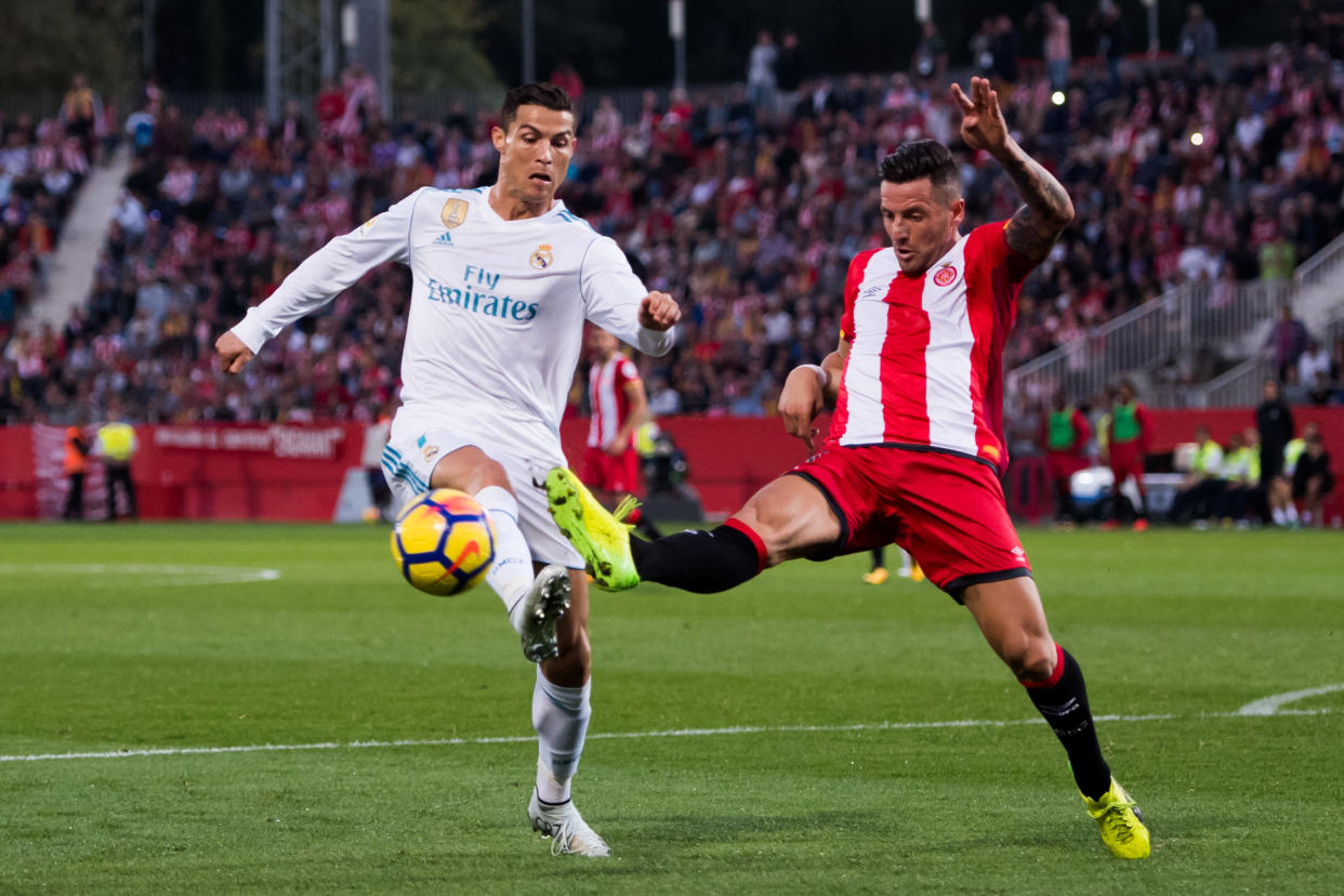 Cristiano Ronaldo and Real Madrid were outplayed and beaten by Girona. (Getty)