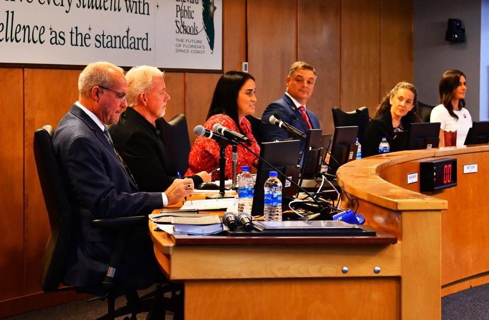 The two new Brevard School Board members were sworn in Tuesday morning, Gene Trent and Megan Wright. 