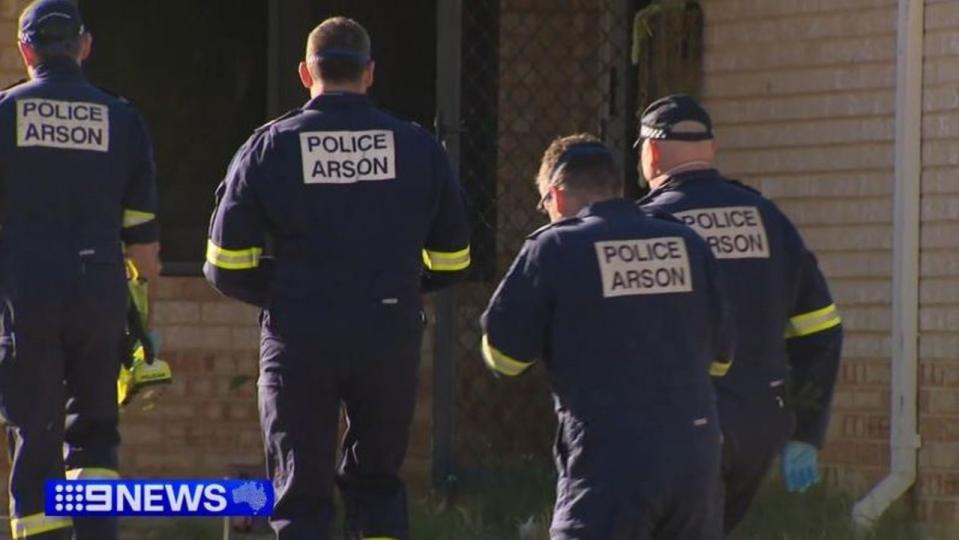 Police are treating the fire as suspicious. Picture: 9NEWS