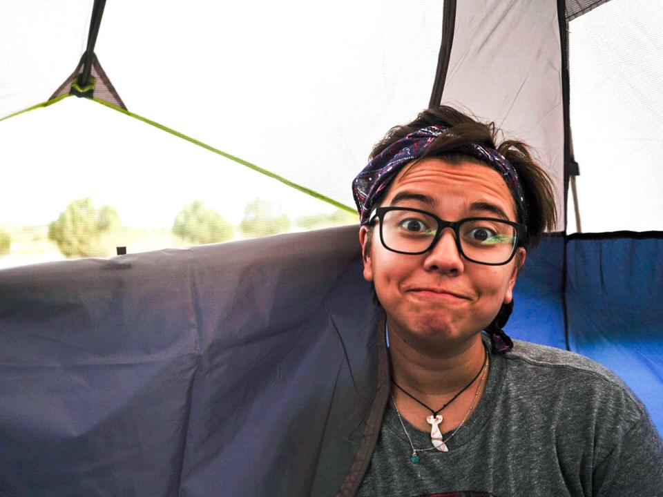 campsite selfie