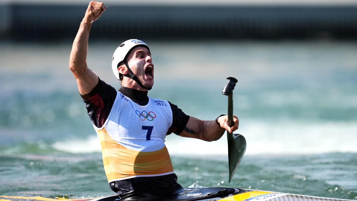 Adam Burgess takes canoe slalom singles silver for Great Britain