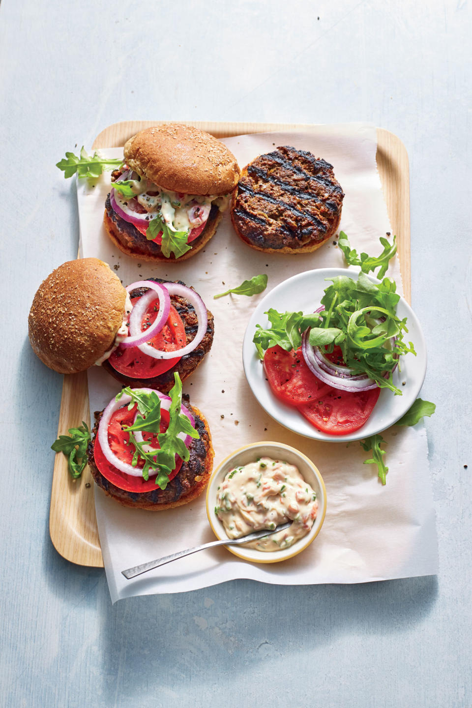 Friday: Smoky Caramelized Onion Burgers