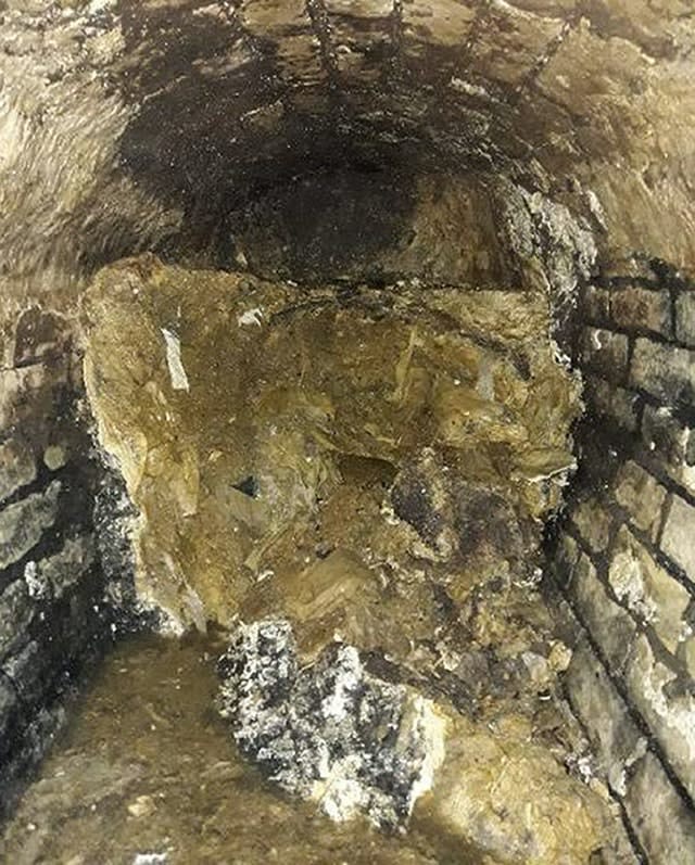 Fatberg found in London swerer