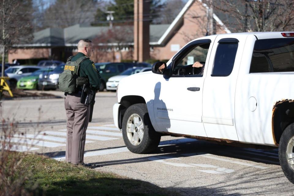 New Hampshire State Police and Portsmouth Police responded to what turned out to be a hoax report of an active shooter at Portsmouth High School Thursday.