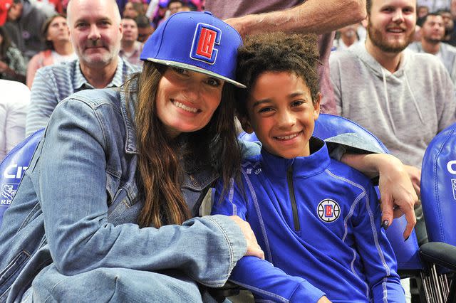 Allen Berezovsky/Getty Idina Menzel and her son Walker, whom she shares with ex-husband Taye Diggs.